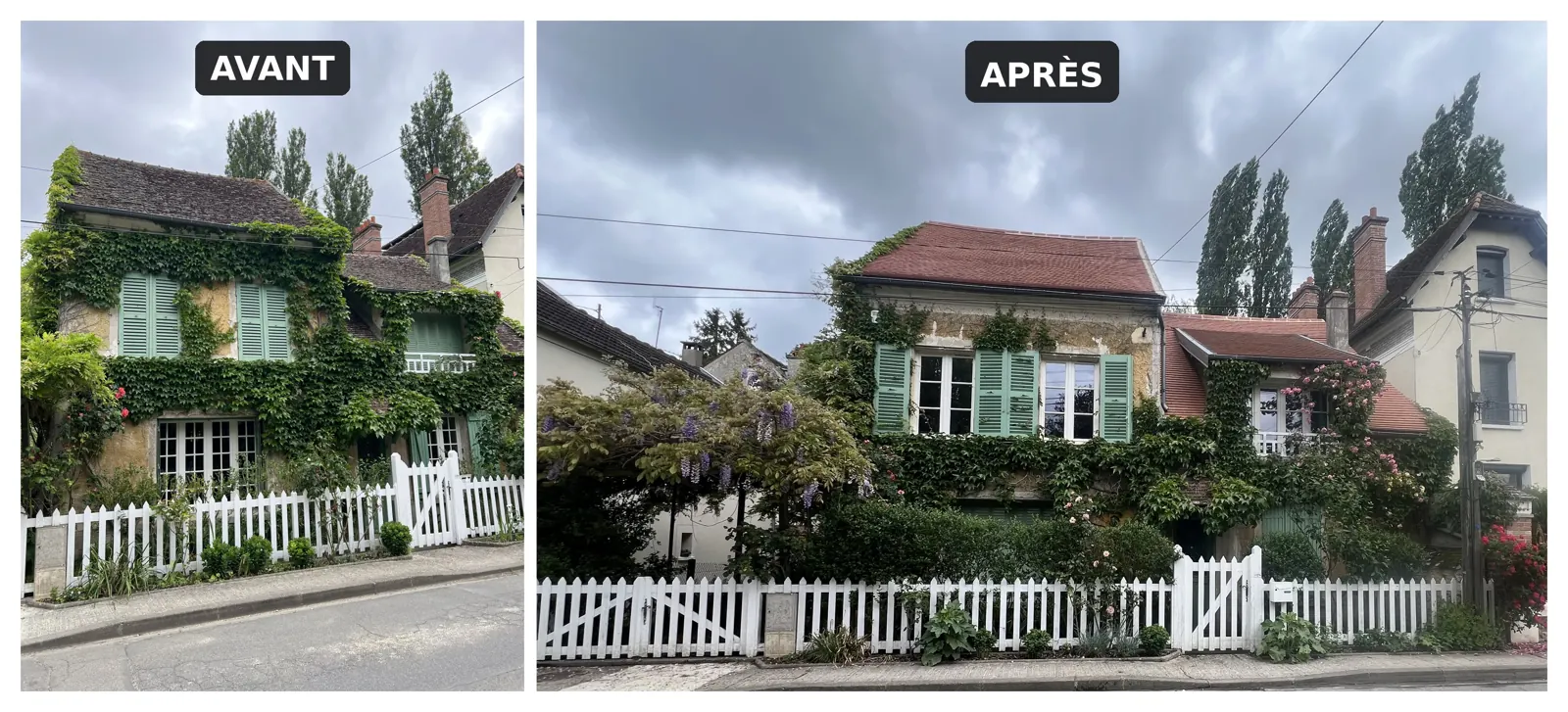 Réfection de toiture avant après — TerraRenova