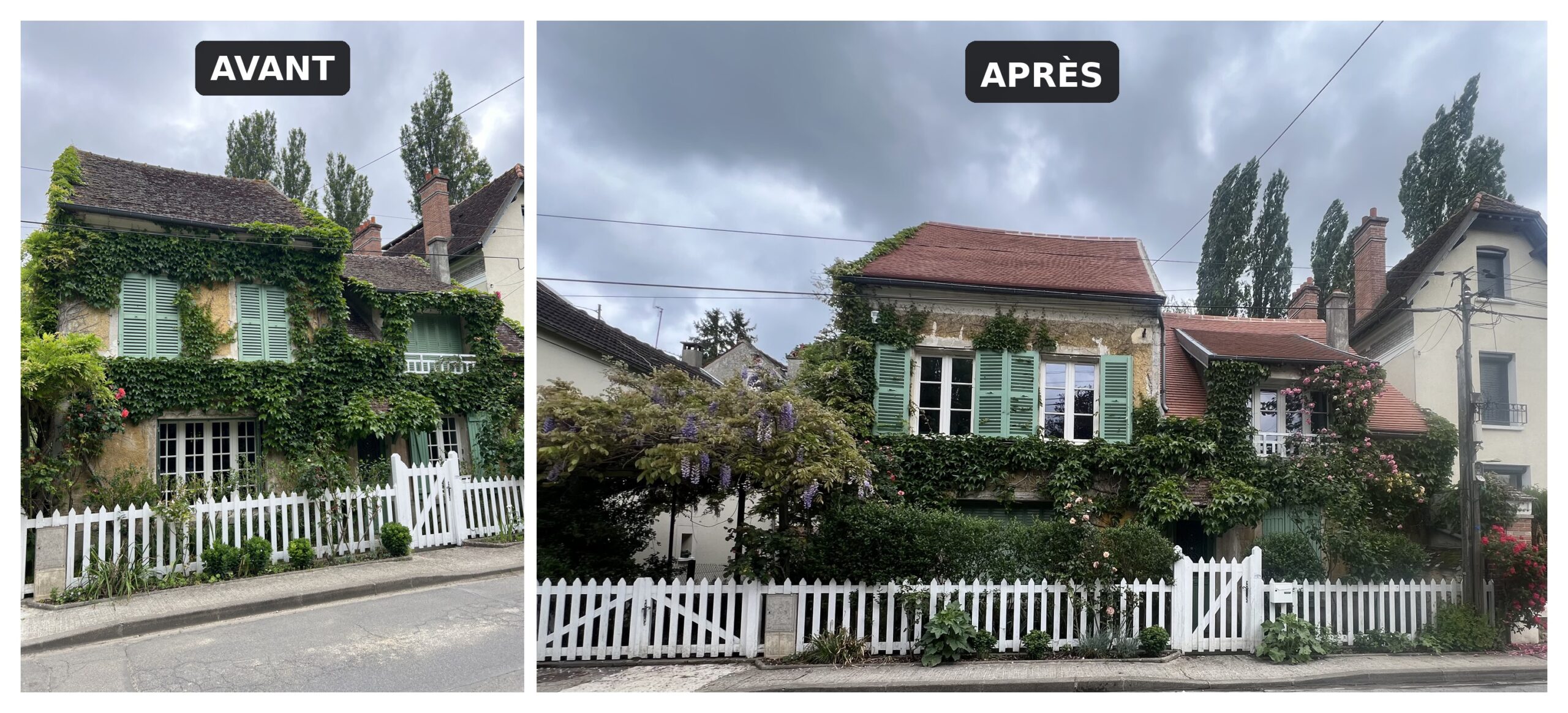Réfection de toiture avant après — TerraRenova