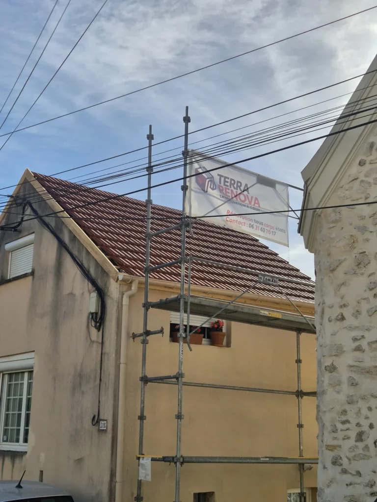 Chantier de toiture à Villiers par TerraRenova — couverture