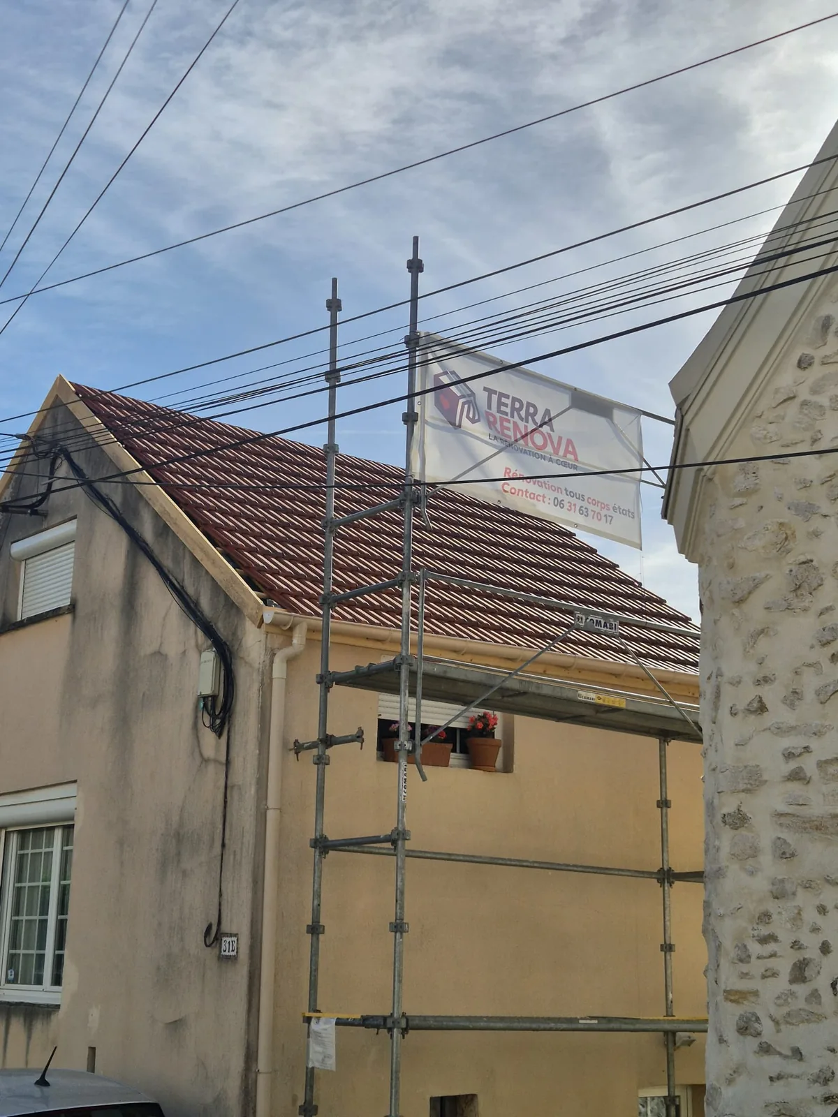 Chantier de toiture à Villiers par TerraRenova — couverture