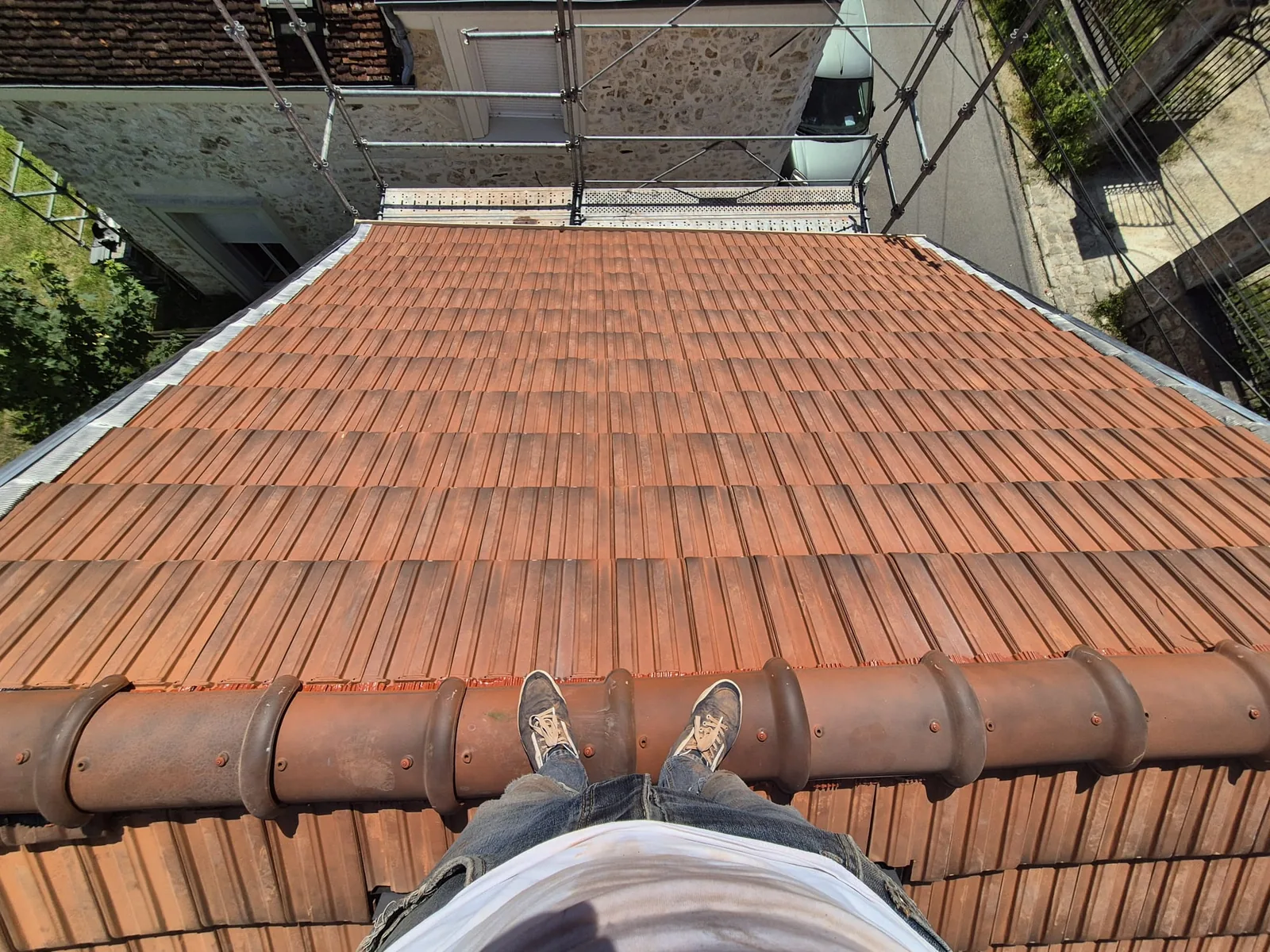 Chantier de toiture à Villiers par TerraRenova