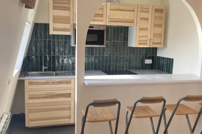 Rénovation appartement Paris 37 m² — cuisine ouverte et gain DPE par TerraRenova