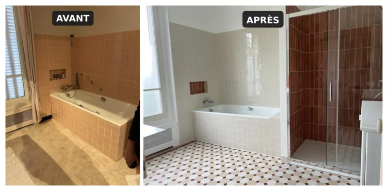 Rénovation de salle de bain avant après — TerraRenova