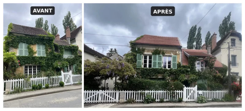 Rénovation toiture avant après — Seine-et-Marne (77)